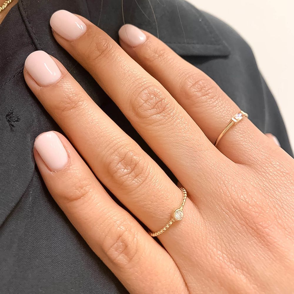 טבעות זהב | טבעת לנשים מזהב צהוב 14 קראט - לאורה כדורים