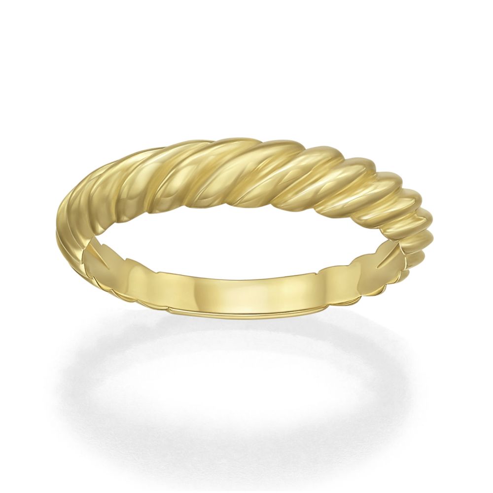 טבעות זהב | טבעת לנשים מזהב צהוב 14 קראט - סופי