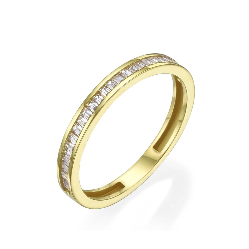 תכשיטי זהב לנשים | טבעת מזהב צהוב 14 קראט -   רומא