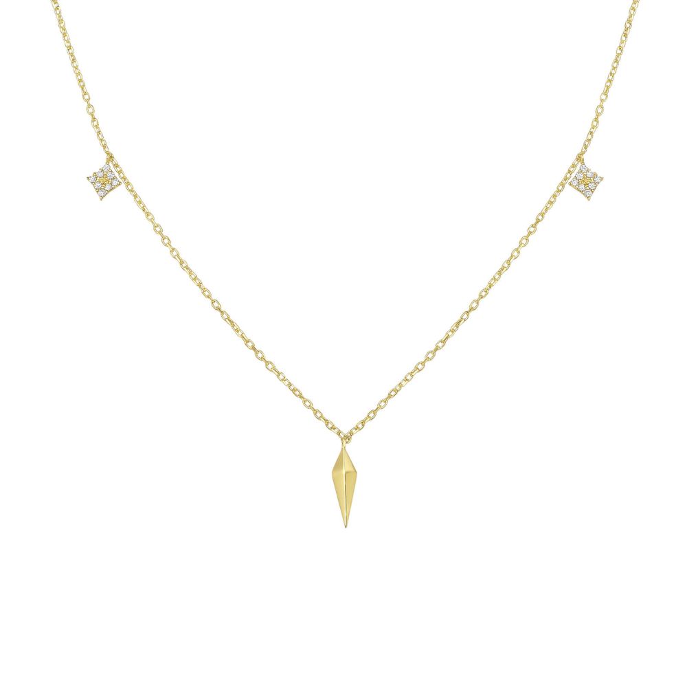תליוני זהב | תליון ושרשרת מזהב צהוב 14 קראט - טיאנה