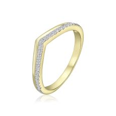 טבעת יהלומים מזהב צהוב 14 קראט - ריילי