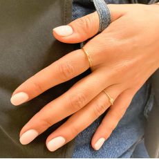 טבעת לנשים מזהב צהוב 14 קראט - לקסי