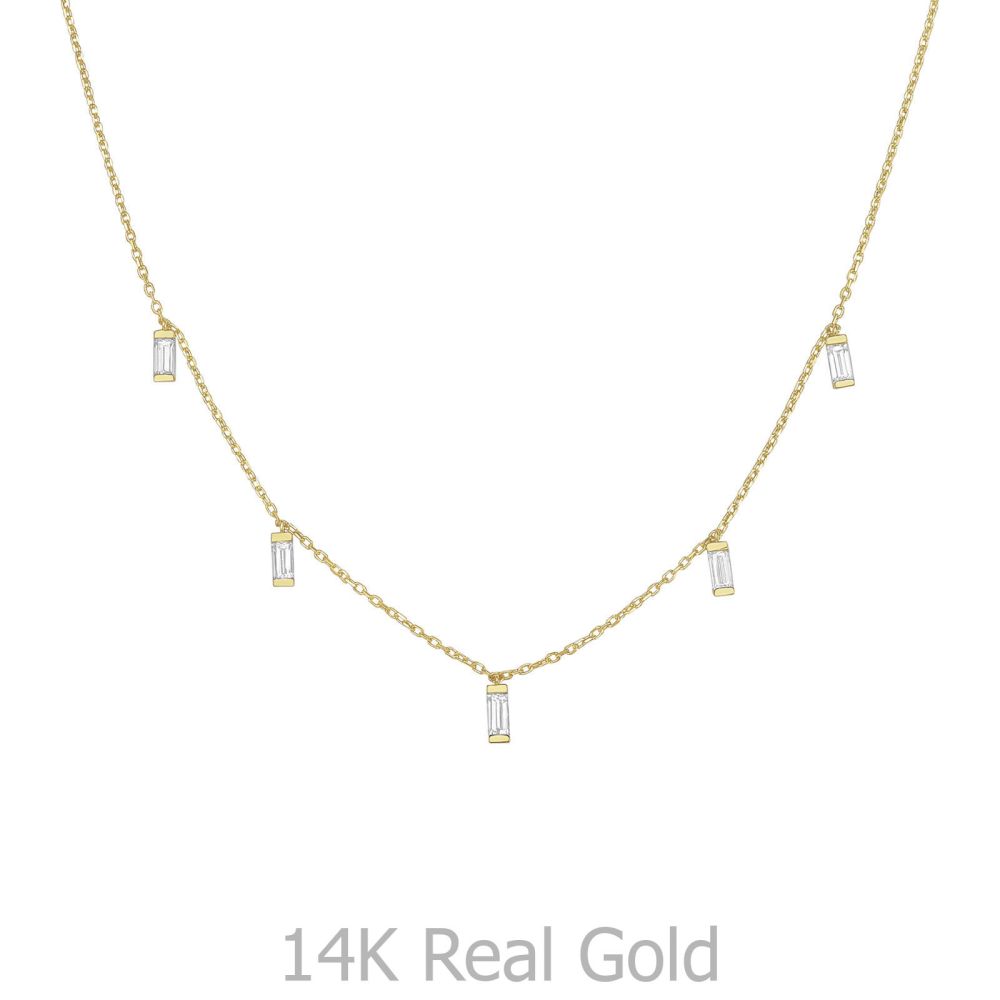 תליוני זהב | תליון ושרשרת מזהב צהוב 14 קראט - לקסי