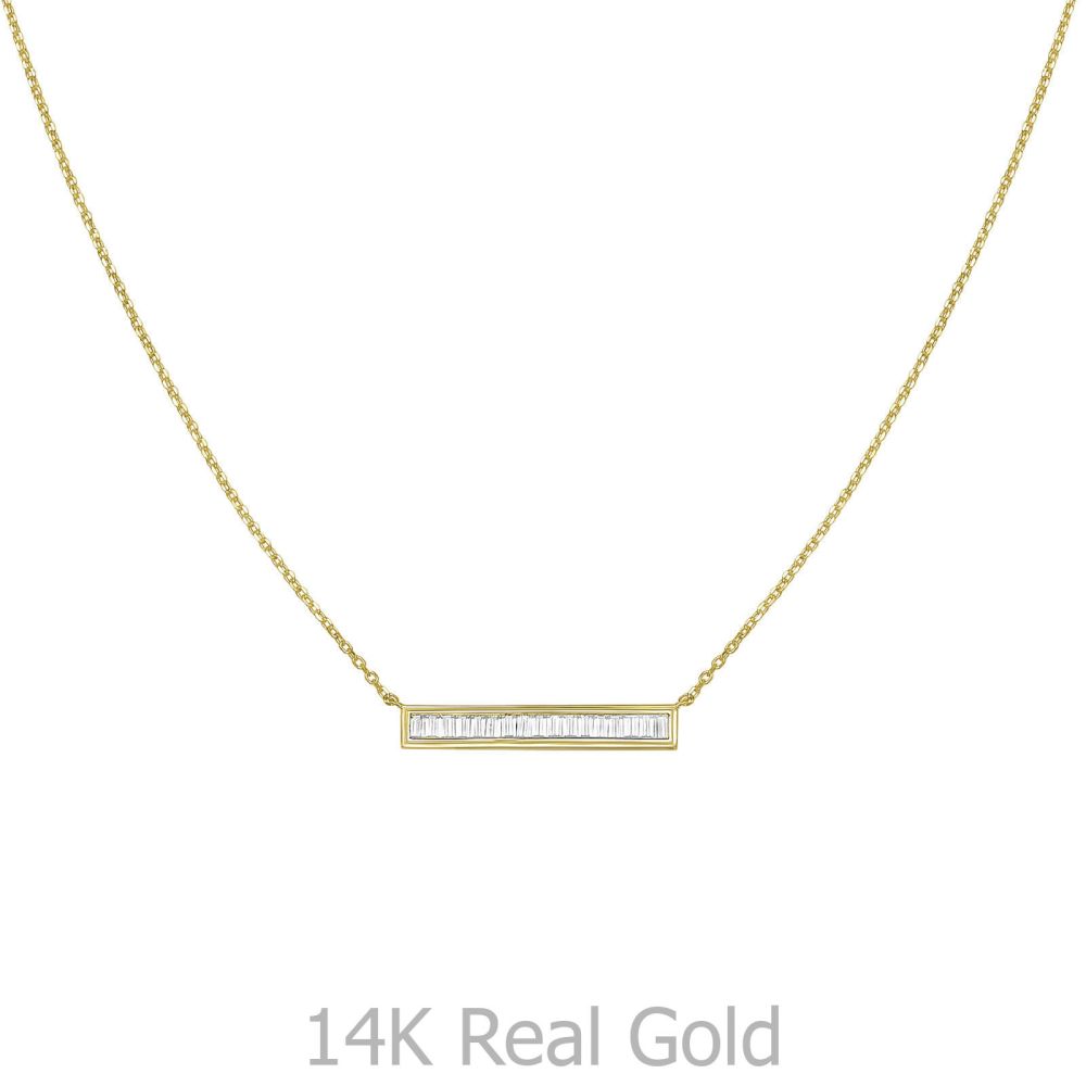 תליוני זהב | תליון ושרשרת מזהב צהוב 14 קראט - רומא