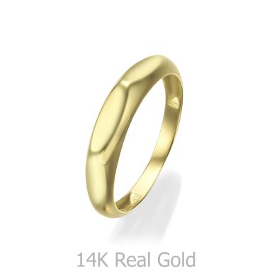 טבעת לנשים מזהב צהוב 14 קראט -  חותם טולדו